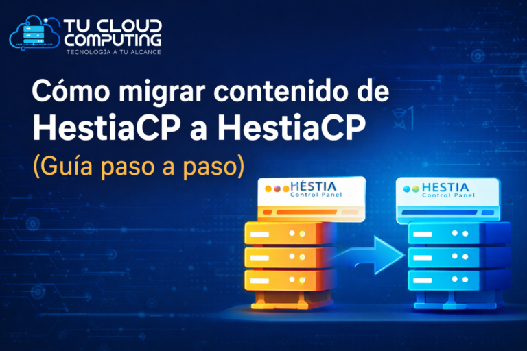 C&oacute;mo migrar contenido de HestiaCP a HestiaCP (Gu&iacute;a paso a paso)